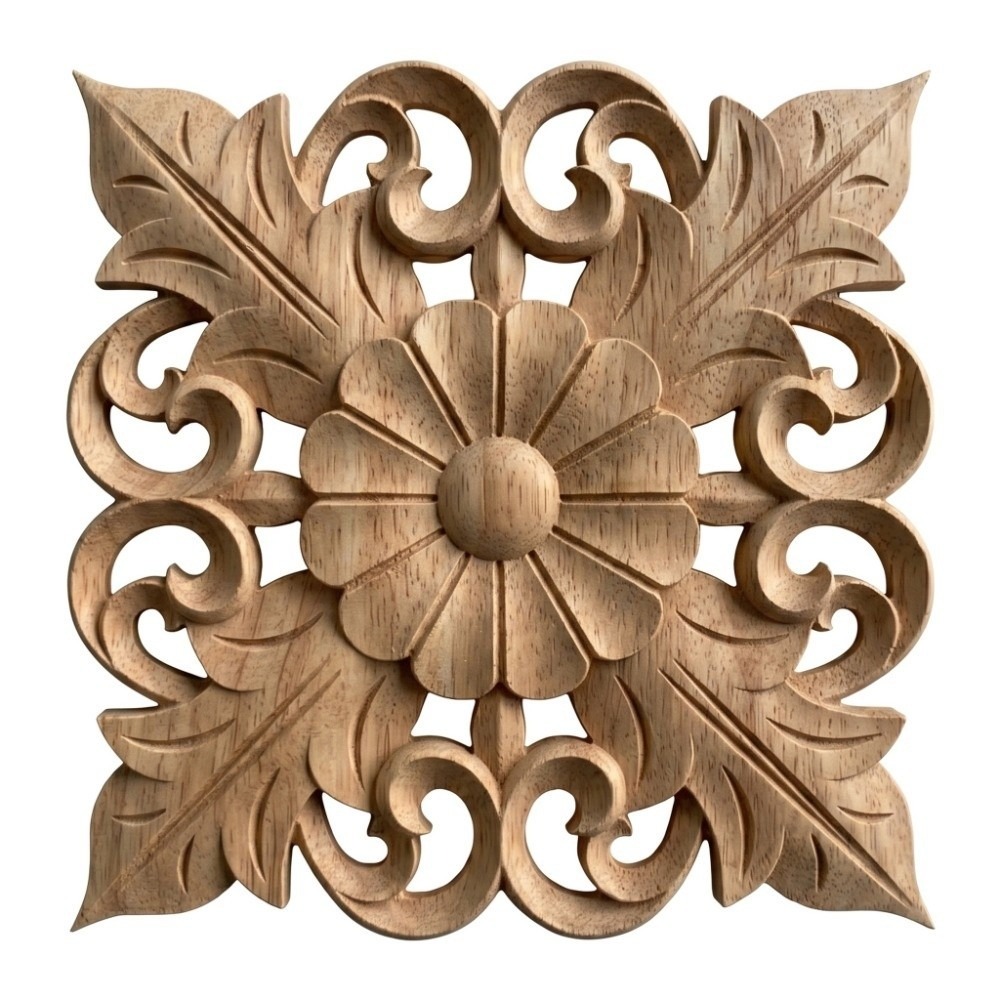 Embellish Craft - Décoration d'intérieur en bois sculpté, applique