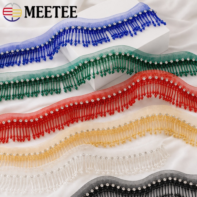 Fringe Ribbon Sewing - 1Yard 5cm Ruban de dentelle perlée