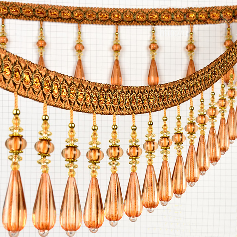 Beaded Trim Fringe - 1M pendentif en cristal gland gouttelette