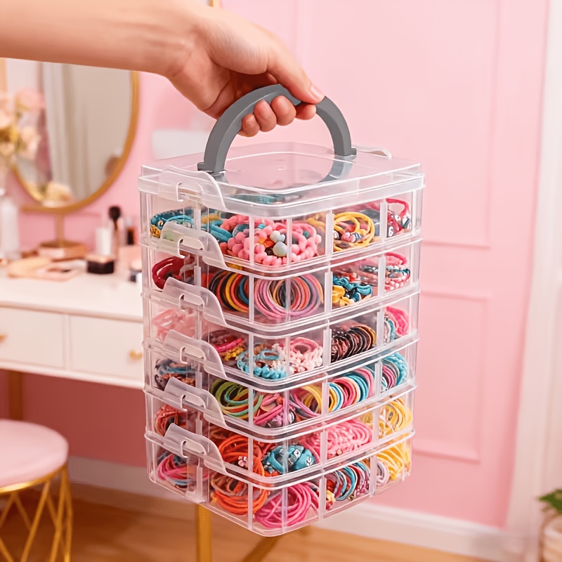 Craft Embellishment Storage - Boîte de rangement transparente à 5