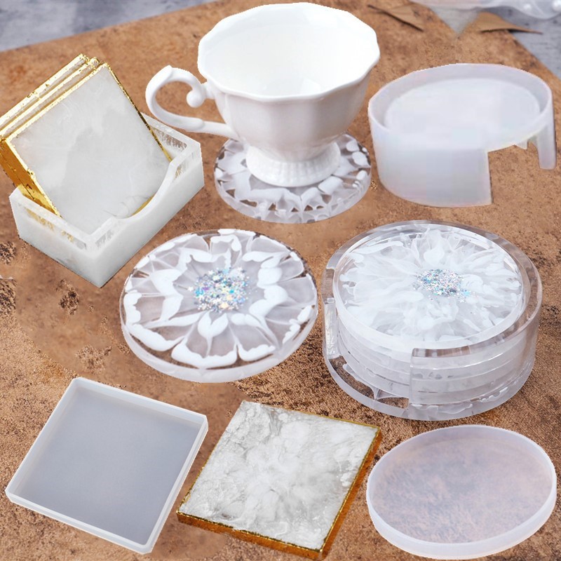 Craft Embellishment Storage - SNASAN Moule en silicone pour sous-verre,