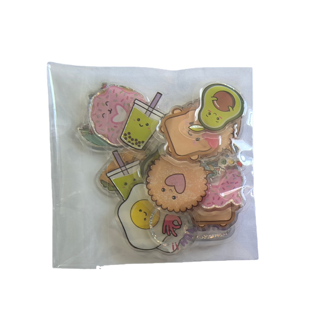 Craft Embellishment World - 45 pièces adorables autocollants époxy-Hippie paix,