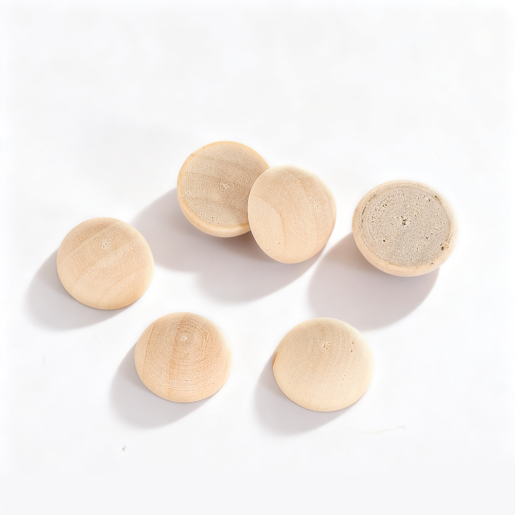 Embellish Craft - 120 pièces 15mm demi-boules de bois