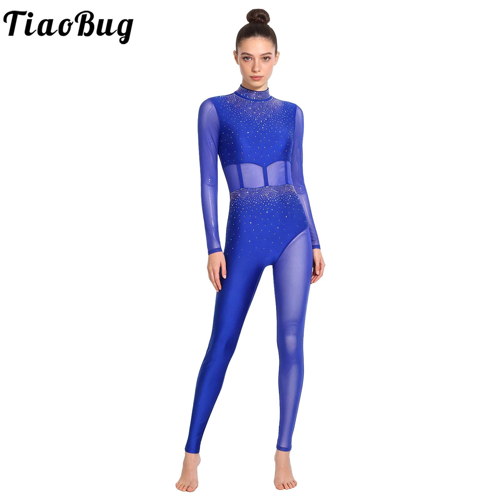 Rhinestone Banding Trim - Justaucorps de gymnastique rythmique pour femmes,
