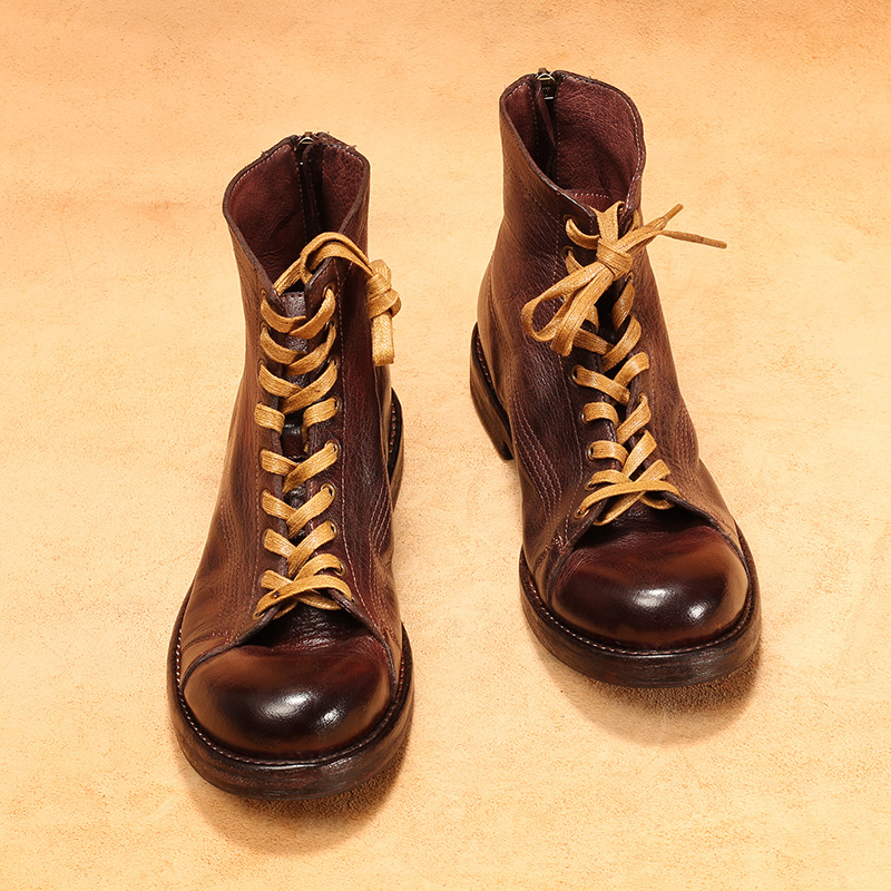 Bottes montantes en cuir de ch - Guipure Lace Panel avis et prix