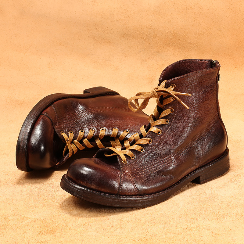 Bottes montantes en cuir de ch - Guipure Lace Panel avis et prix