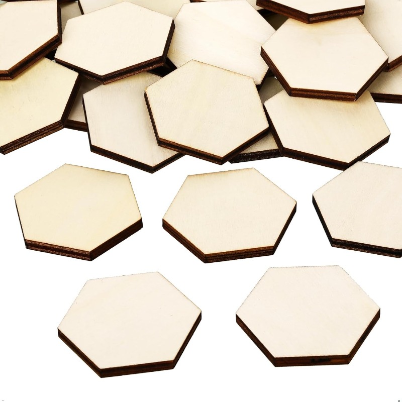 Pièces hexagonales en bois ina - Embellish Craft avis et prix