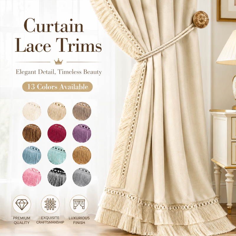 Frange ethnique à pompons Scal - Fringe Ribbon Sewing avis et prix